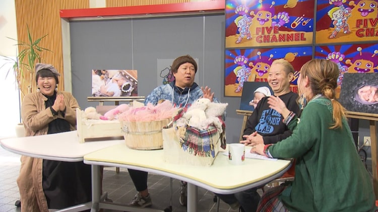 テレビ出演した際の様子